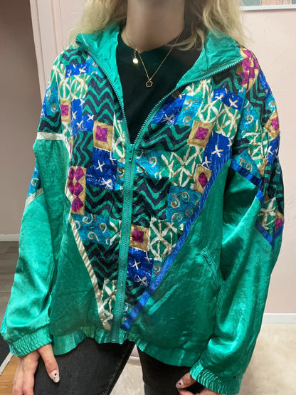 Crazy trackjacket Vintage - Motifs Fantaisie - Satinée