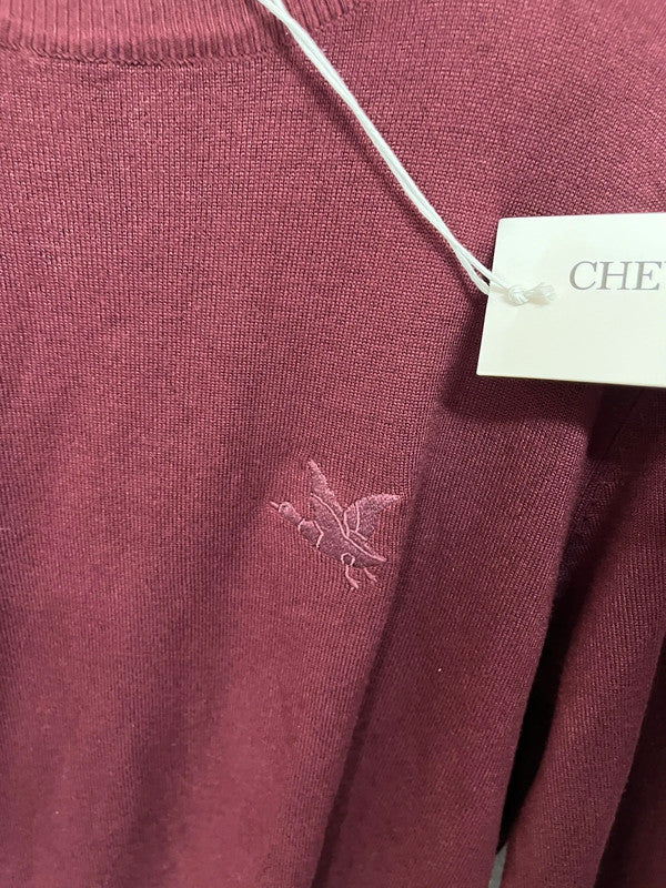 Pull Chevignon logo brodé ton sur ton - Col rond
