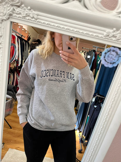Sweat crewneck vintage Hanès San Francisco - Col rond