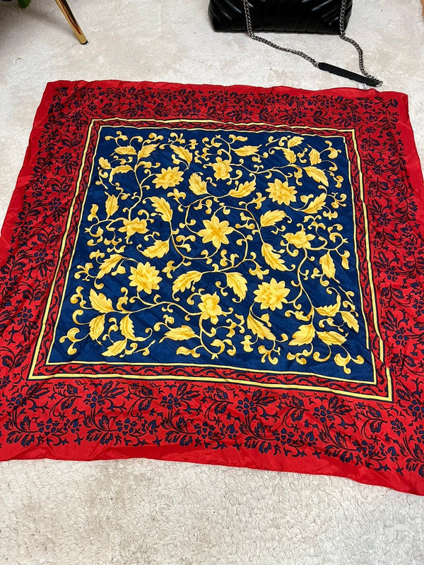 Foulard vintage en soie 80x80