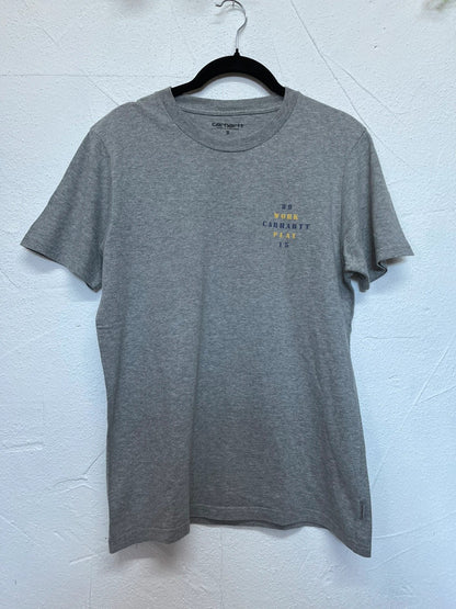 T-shirt Carhartt manches courtes - Petit logo avant, gros logo arrière sérigraphié