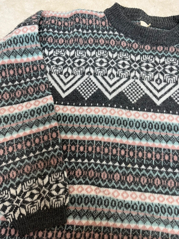 Pull vintage - Motifs jacquard