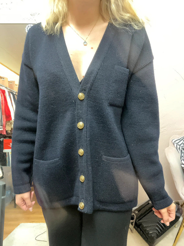 Cardigan Vintage Saint James - Boutons dorés