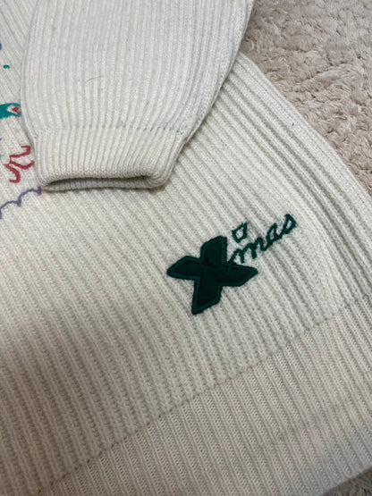 Pull vintage brodé - Mood Noël