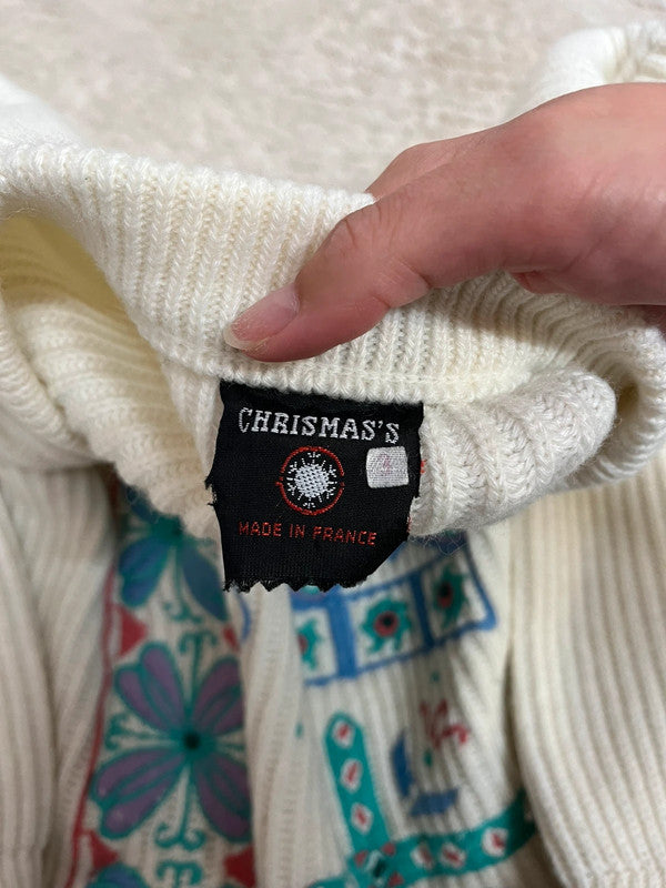 Pull vintage brodé - Mood Noël