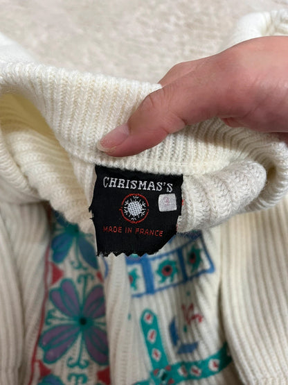 Pull vintage brodé - Mood Noël