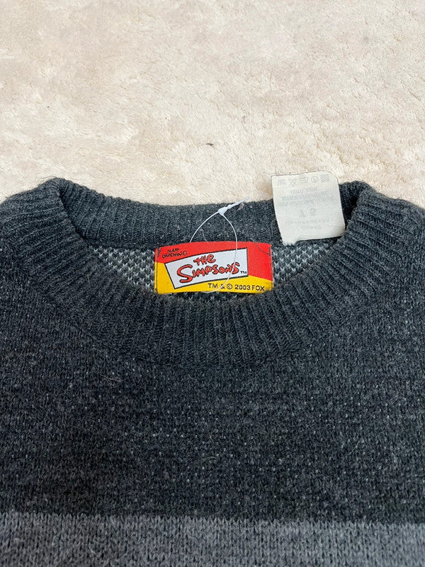 Pull vintage Bart Simpson - Logo avant et arrière