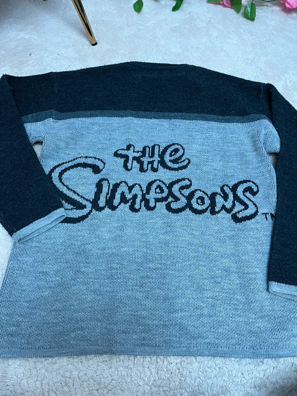 Pull vintage Bart Simpson - Logo avant et arrière