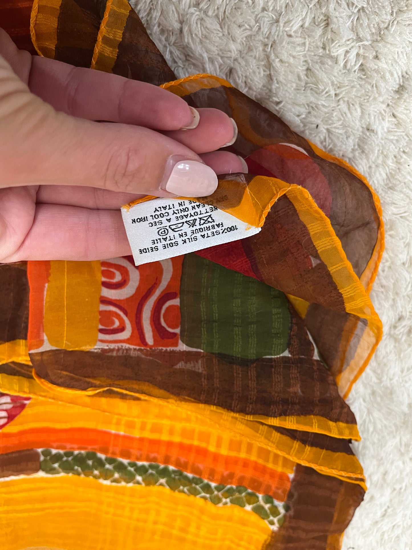 Foulard en soie Yves Saint Laurent