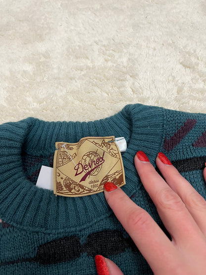 Pull vintage - Motifs Jacquard