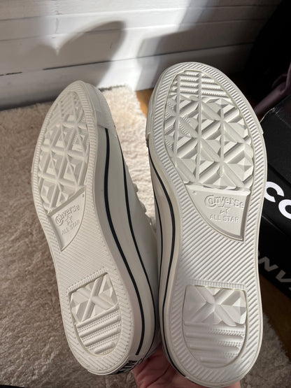 Converse Chuck Taylor All Star Hi fleuries en cuir