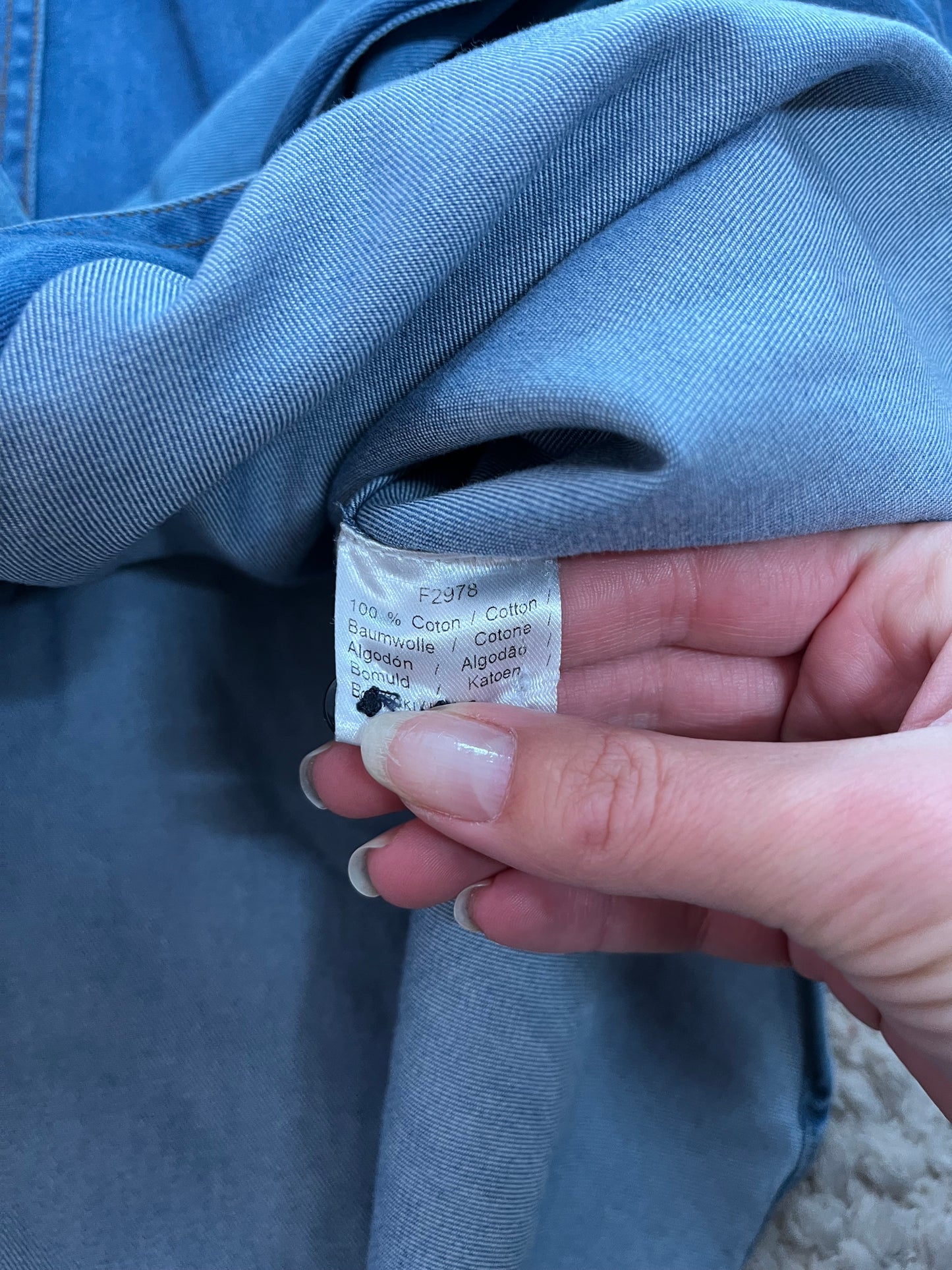 Chemise en jean Lacoste