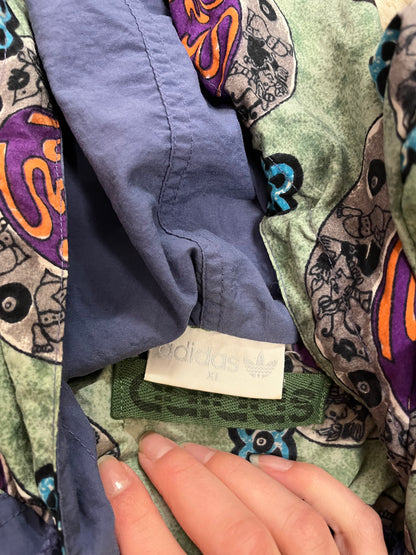 Veste coupe-vent Adidas vintage - à motifs