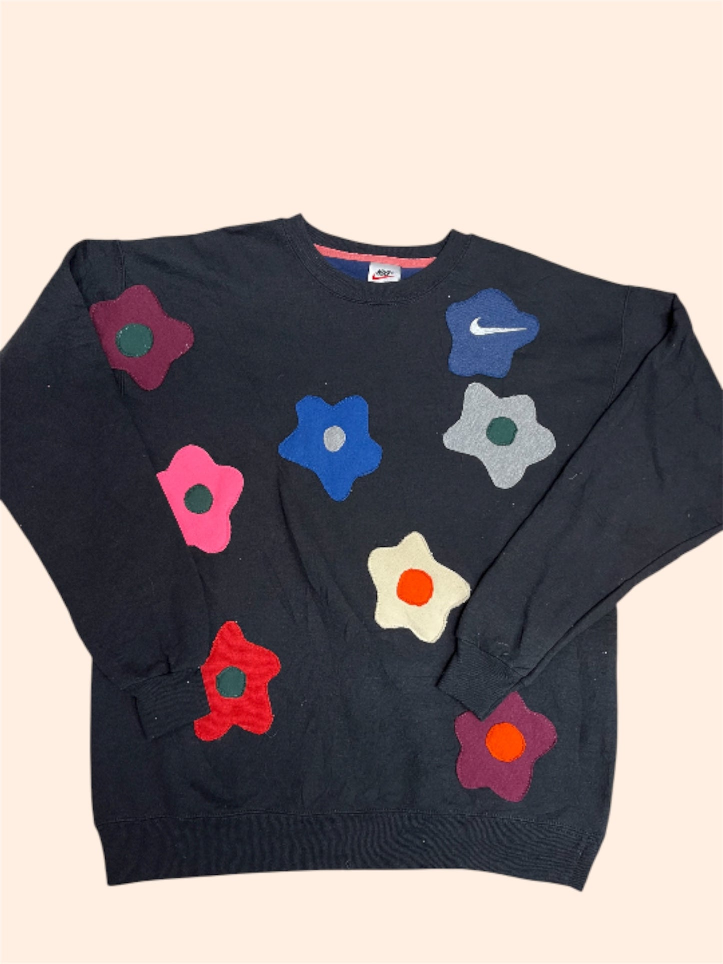 Sweat Crewneck Nike Flowers - Upcycled