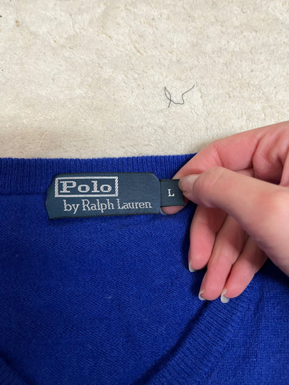 Pull Ralph Lauren Col V - 100% laine mérinos