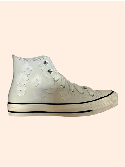 Converse Chuck Taylor All Star Hi fleuries en cuir