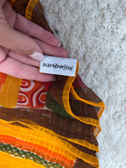 Foulard en soie Yves Saint Laurent