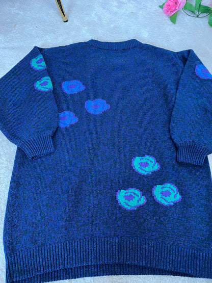 Pull vintage à motifs