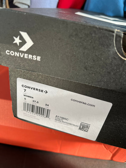 Converse Chuck Taylor All Star Hi fleuries en cuir