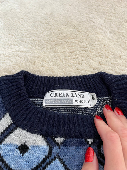 Pull vintage à motifs