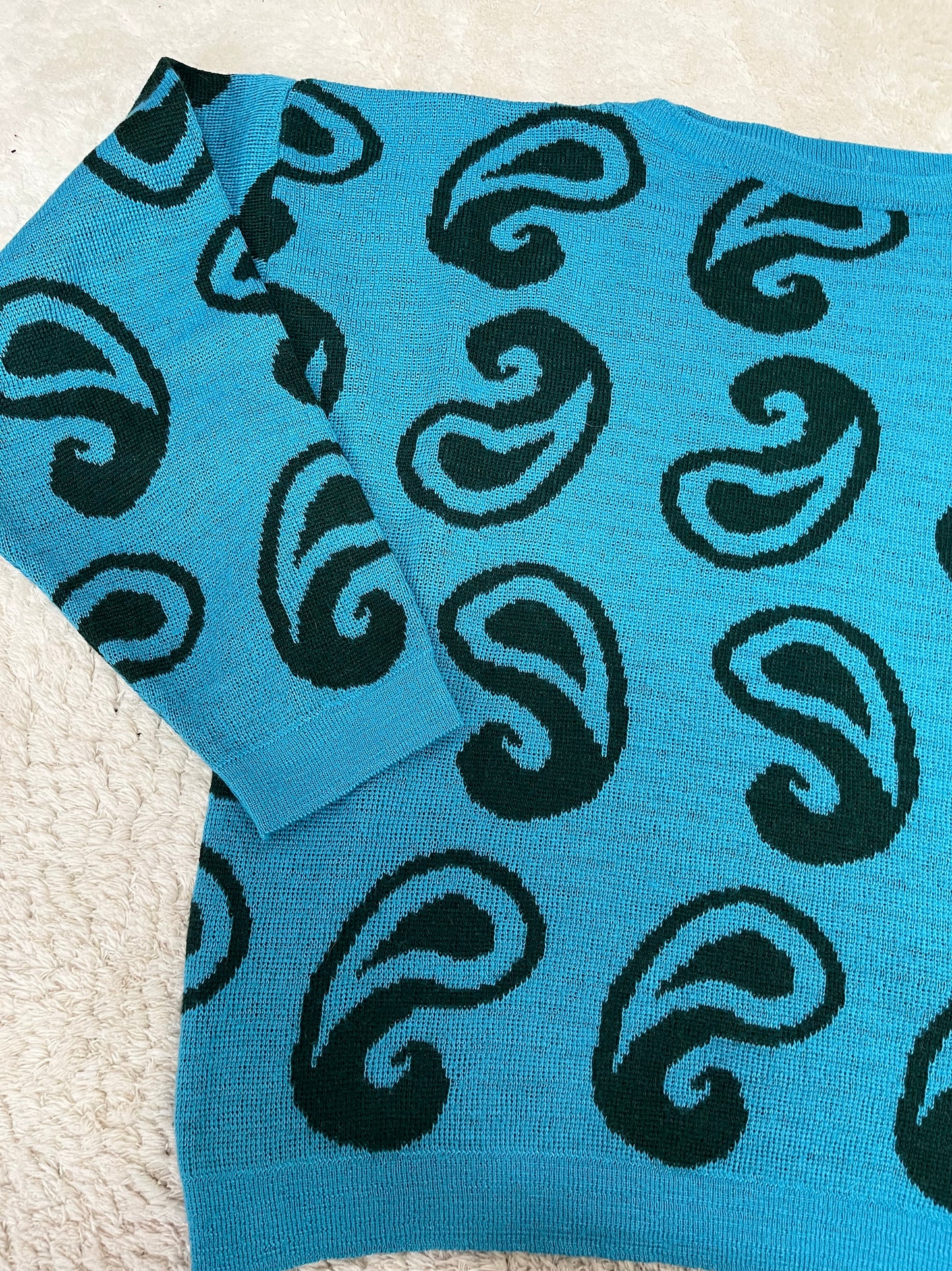 Pull vintage - Motifs paisley