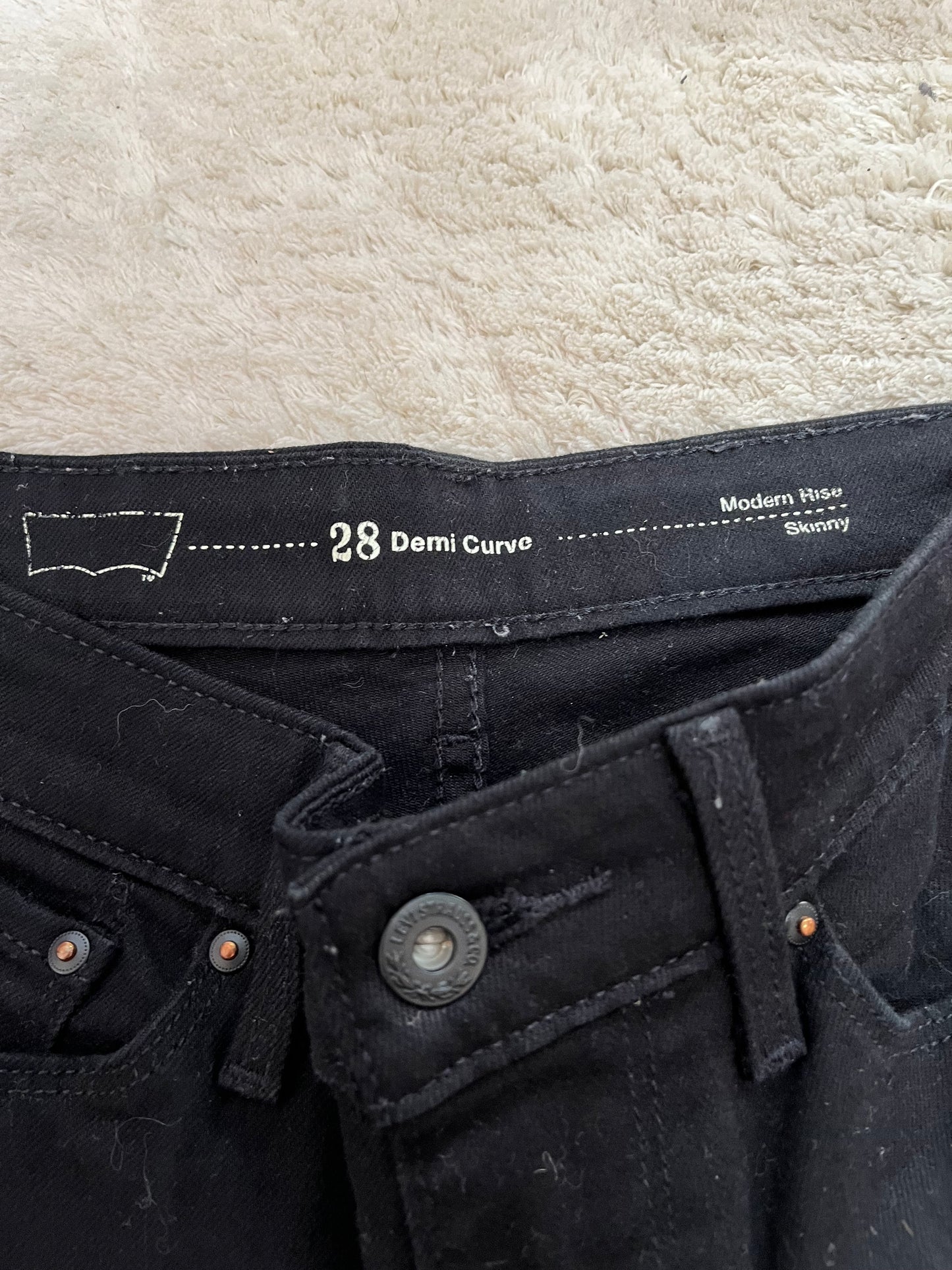 Jean Levis Demi Curve Modern Rise Skinny W28/L30