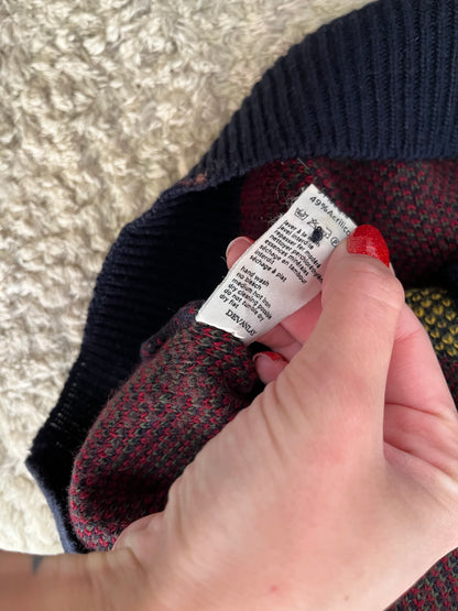 Cardigan Lacoste vintage - à motifs