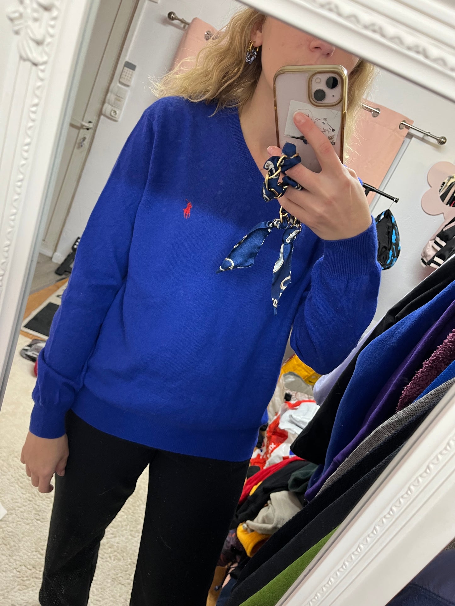 Pull Ralph Lauren Col V - 100% laine mérinos