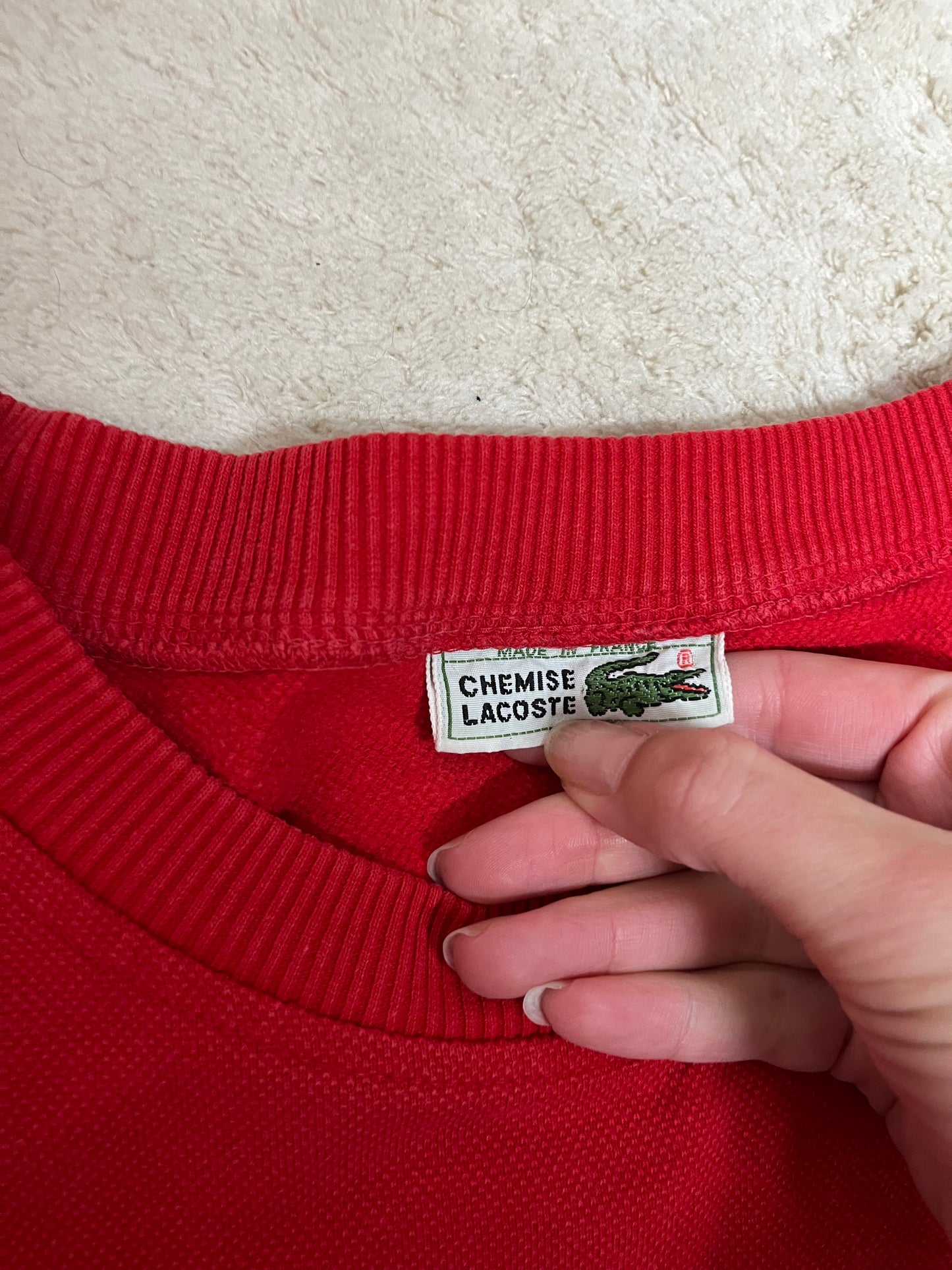 Sweat crewneck Lacoste - Logo en reliefs
