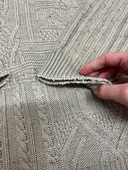Pull Lacoste vintage - En maille torsadée