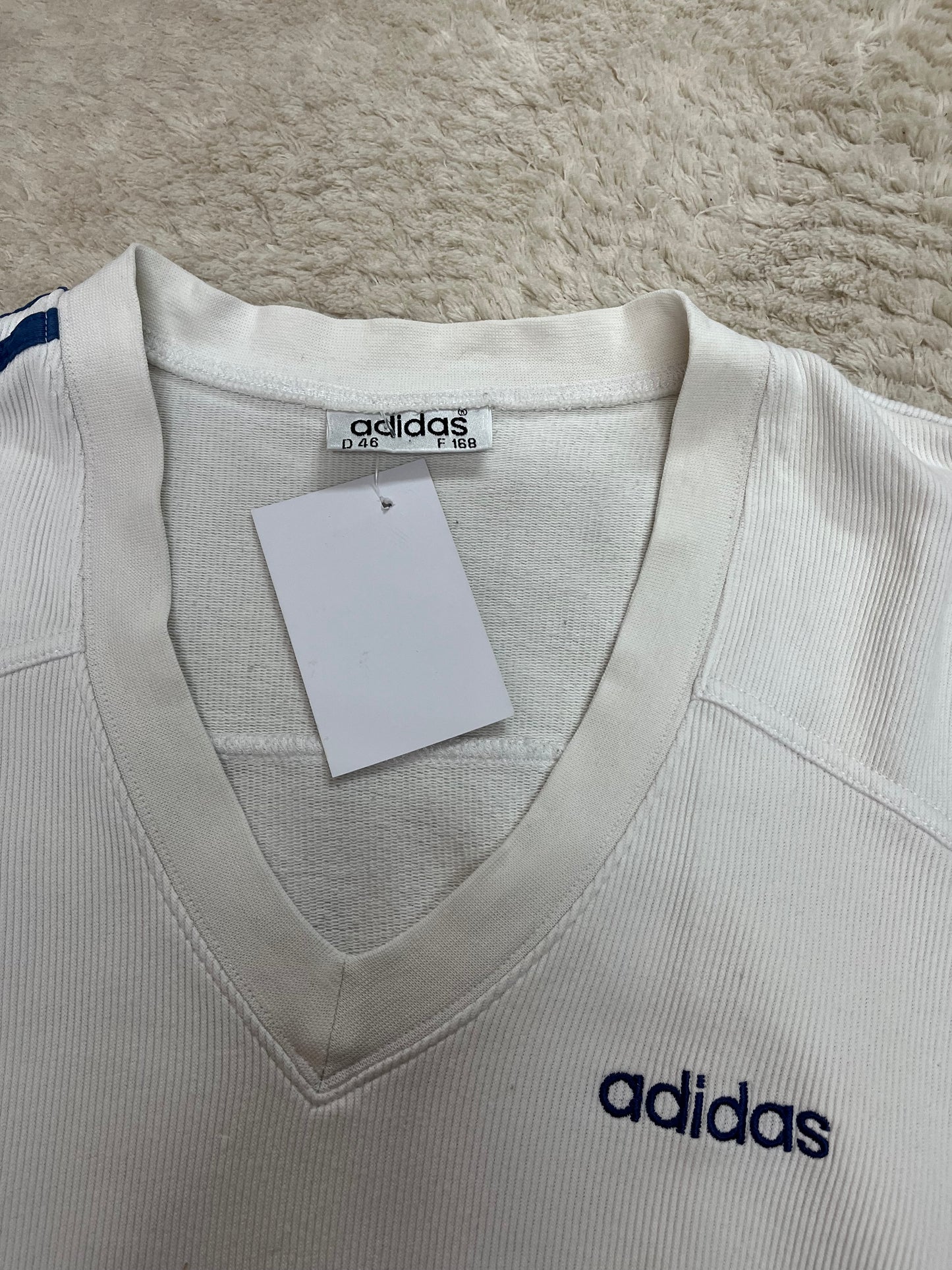 Sweat sans manches col V Adidas vintage