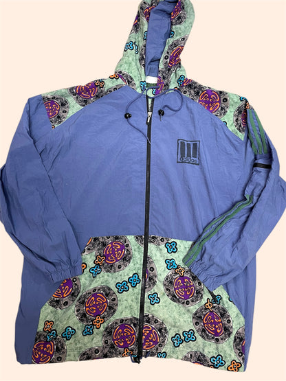 Veste coupe-vent Adidas vintage - à motifs