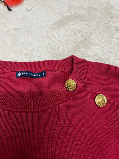 Pull Petit Bateau avec boutons marins