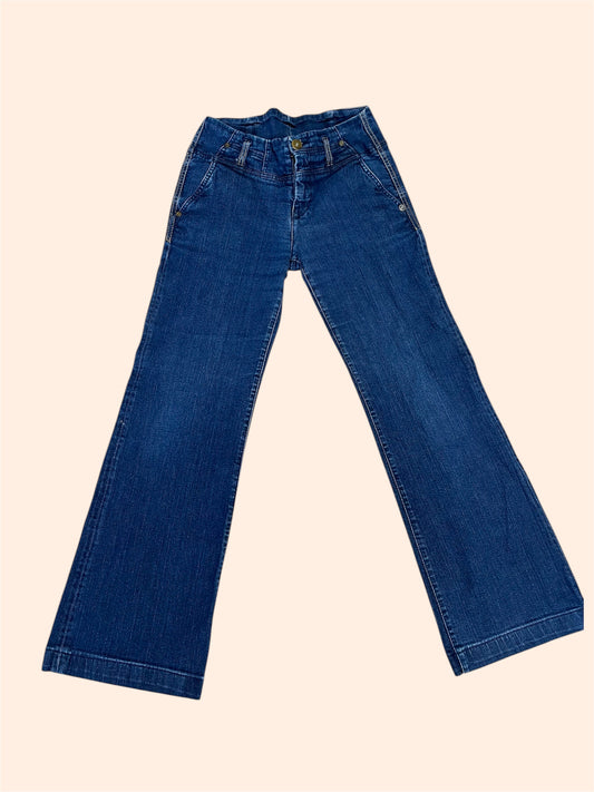 Jean DDP vintage - Taille basse - Coupe flare