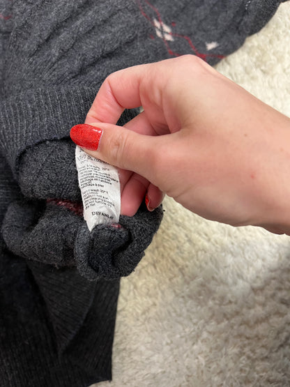 Pull vintage Lacoste à motifs jacquard