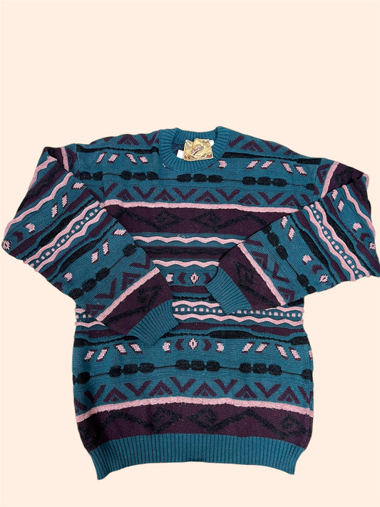 Pull vintage - Motifs Jacquard