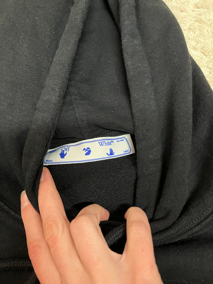 Sweat à capuche Off White black pen logo hoodie - Cropped