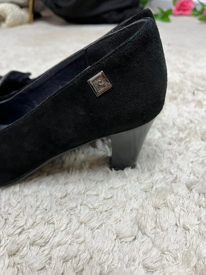 Escarpins en cuir Pierre Cardin - Velours & Argenté