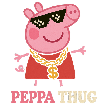 T-shirt PEPPA THUG NOIR