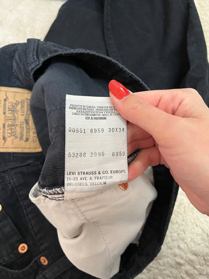 Jean Levis 551 vintage - En velours côtelé