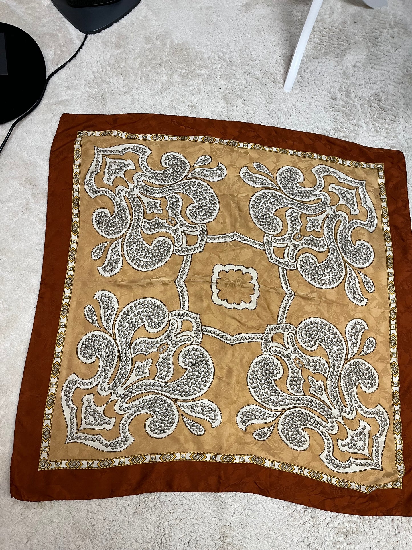 Foulard vintage - 100% soie