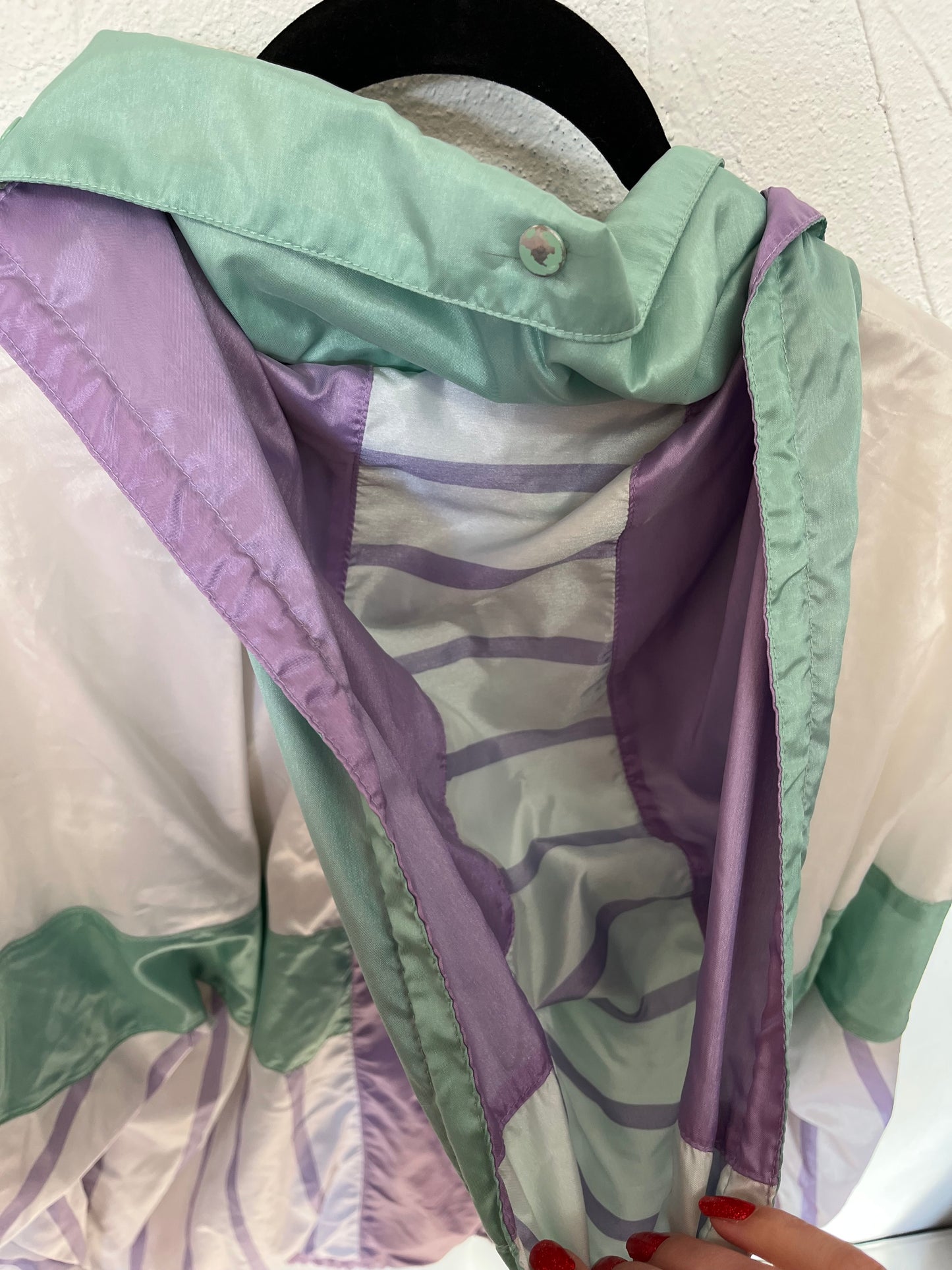 Veste coupe-vent Adidas Vintage 80’s - Capuche amovible