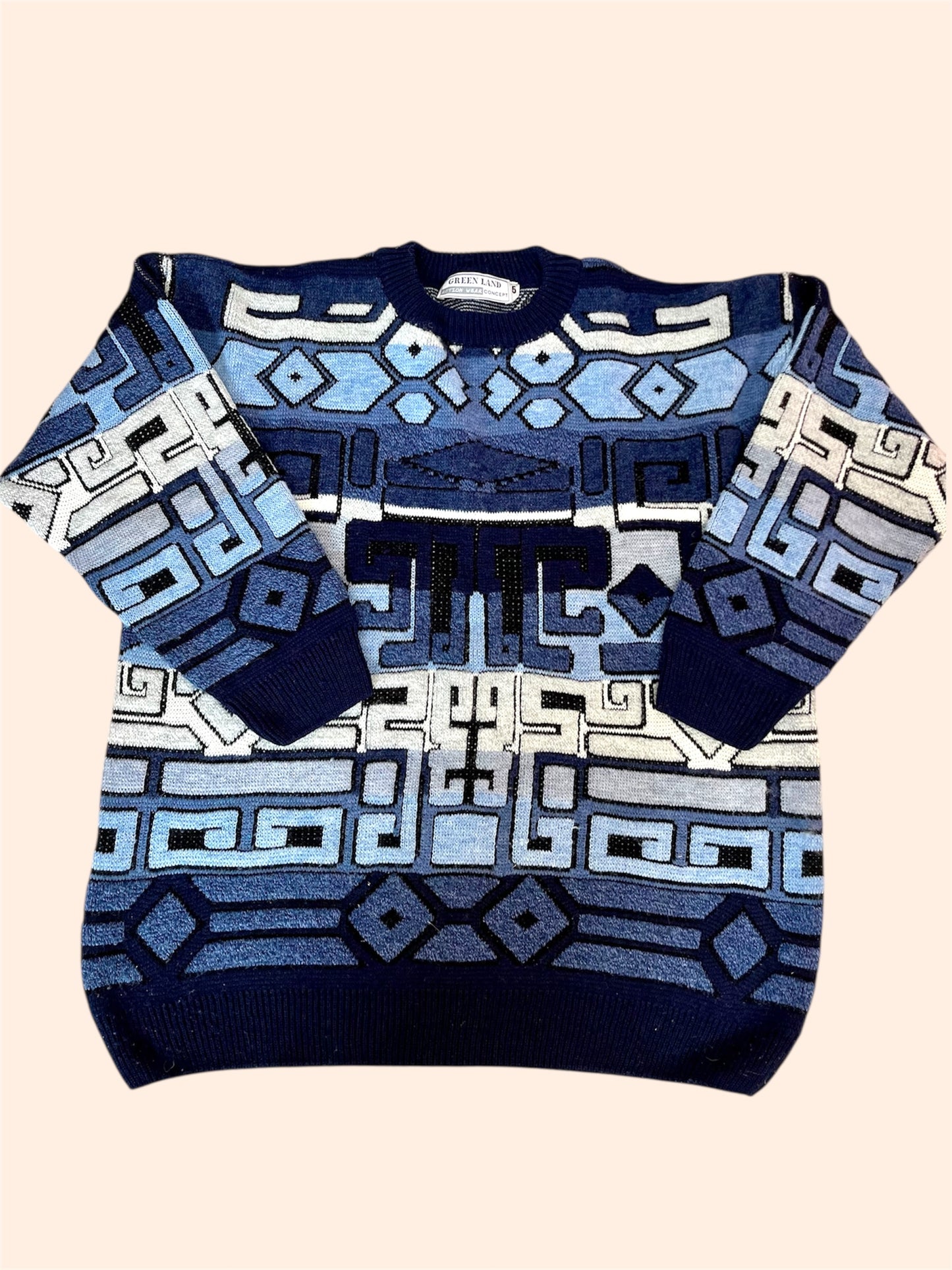 Pull vintage à motifs