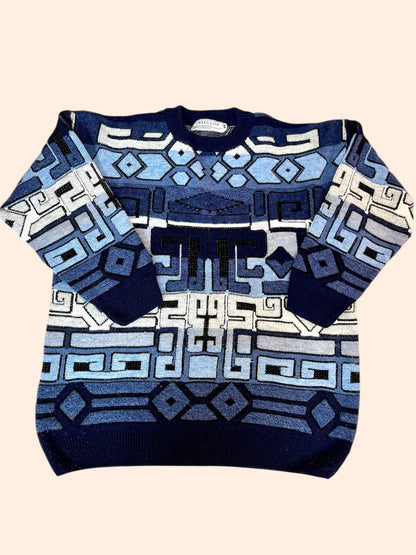 Pull vintage à motifs