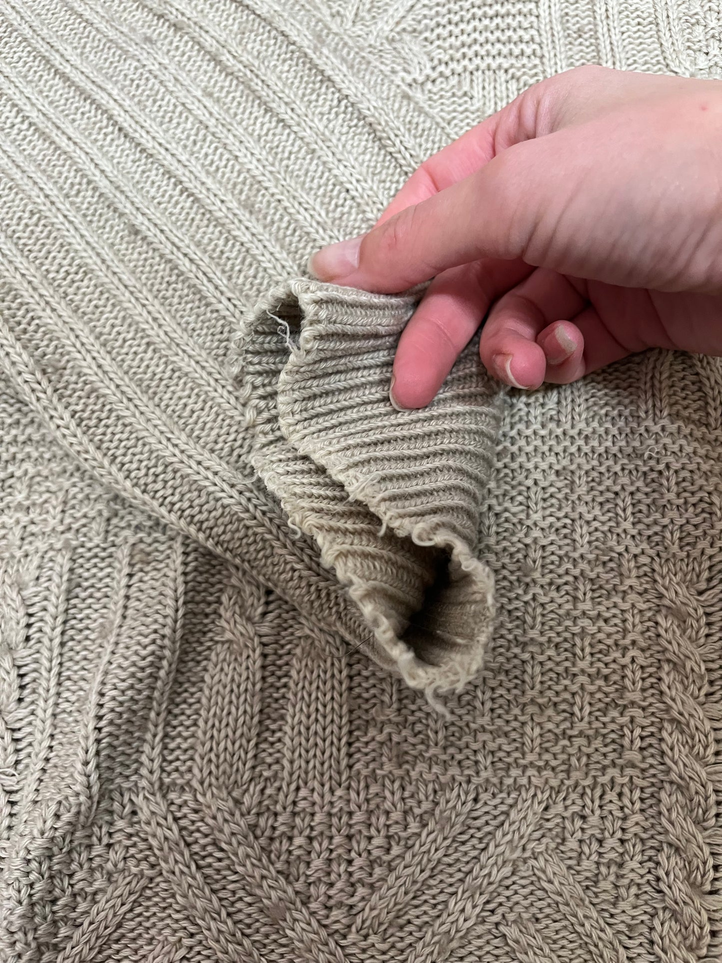 Pull Lacoste vintage - En maille torsadée