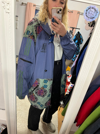 Veste coupe-vent Adidas vintage - à motifs