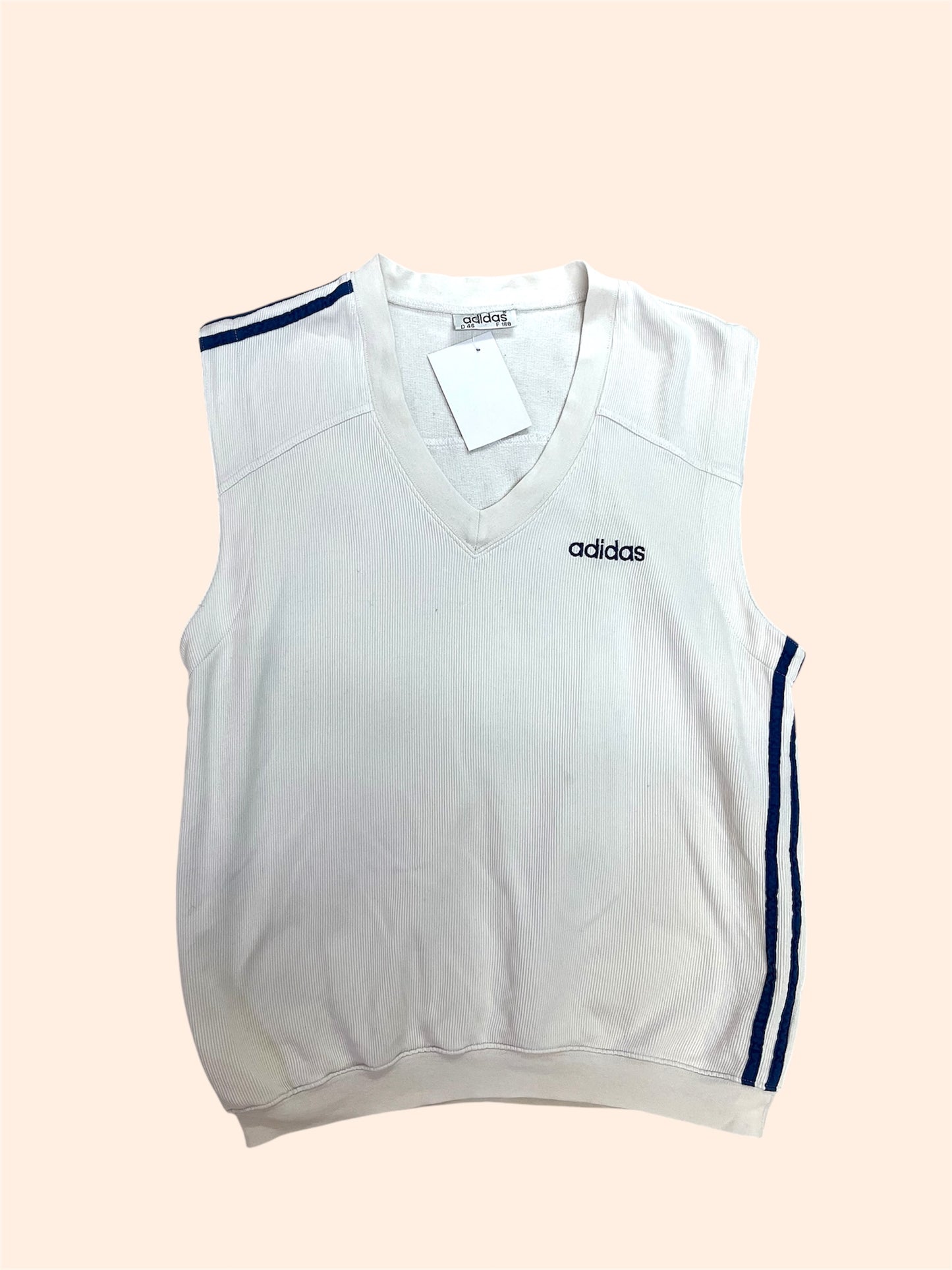 Sweat sans manches col V Adidas vintage