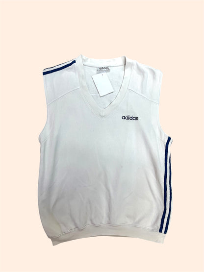 Sweat sans manches col V Adidas vintage