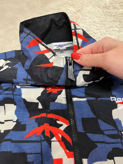 Veste de survêtement Reebok vintage à motifs