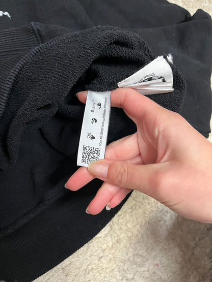 Sweat à capuche Off White black pen logo hoodie - Cropped
